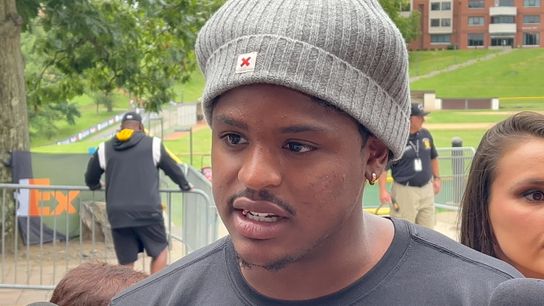 Bush not feeling heat of contract year: 'I'm still going to be in the NFL' taken in Latrobe, Pa. (Steelers)